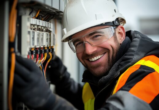 Electrician Smiling.