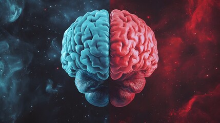 A Human Brain Divided by a Celestial Divide