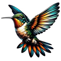 hummingbird in flight