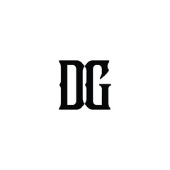 DG monogram logo design letter text name symbol monochrome logotype alphabet character simple logo