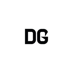 DG monogram logo design letter text name symbol monochrome logotype alphabet character simple logo