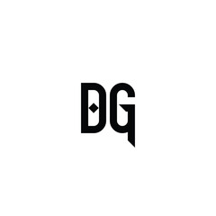 DG monogram logo design letter text name symbol monochrome logotype alphabet character simple logo