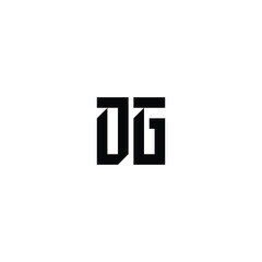 DG monogram logo design letter text name symbol monochrome logotype alphabet character simple logo