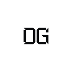 DG monogram logo design letter text name symbol monochrome logotype alphabet character simple logo