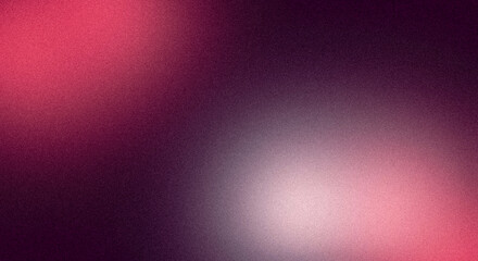 Red magenta gray abstract vibrant color grainy gradient backdrop design. Smooth and soft noisy gradient texture, bright, shony, glowing, grungy, header, poster