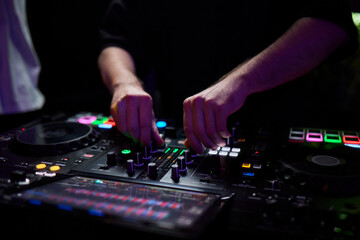 Obraz premium Audio Mixing Console in a Recording Studio with advanced sound production capabilities
