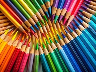 Colorful Pencils Abstract Background - Long Exposure Texture Pattern for Creative Designs