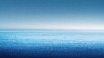 Obraz premium serene blue gradient background that transitions from a deep navy at the top to a soft sky blue at the bottom.