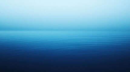 serene blue gradient background that transitions from a deep navy at the top to a soft sky blue at the bottom.
