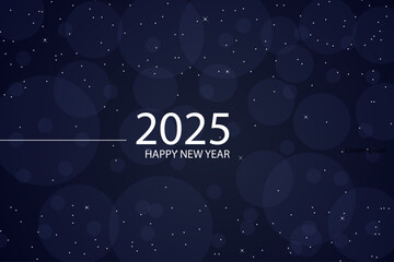 2025 happy new year background vector illustration 