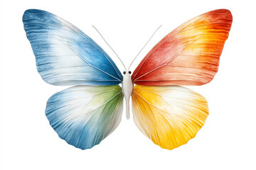 Fototapeta premium A butterfly's wings a vibrant reflection of the changing seasons symbolizing nature's beauty and transformation