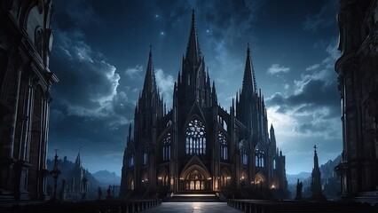 saint cathedral city, building in jungle 