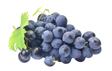 Bunch of grapes isolated on white background