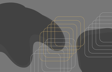 Abstract geometric background. The poster with the flat figures. Vector illustration.