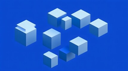 Obraz premium Abstract 3d render, modern background design with geometric shapes