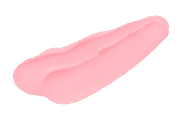 Isolated pink clay texture on transparent background.