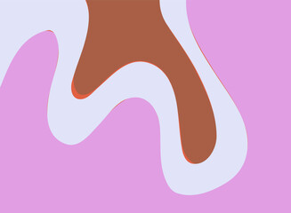 Abstract geometric background. The poster with the flat figures. Vector illustration.