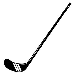 Hockey Stick Silhouette vector illustration