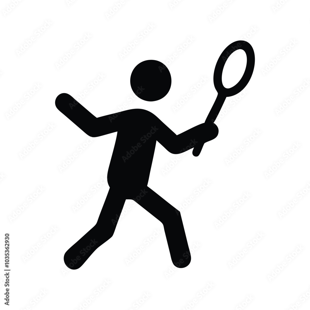 Wall mural Badminton Icon Vector.