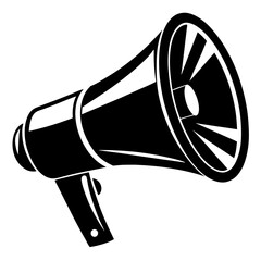 Megaphone Silhouette vector illustration