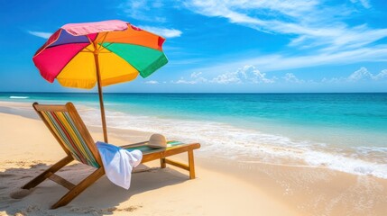 colorful umbrella, set against the backdrop of soft