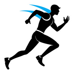 Runner Silhouette vector illustration