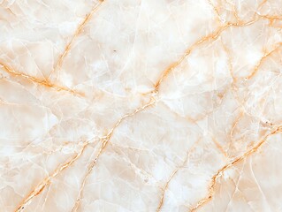 Fototapeta premium Elegant marble texture featuring soft beige tones and delicate golden veining, perfect for backgrounds and design projects.