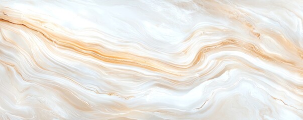 Obraz premium Elegant marble texture featuring subtle swirls of white and beige, perfect for backgrounds and design projects.