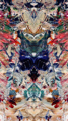 Abstract background art . Ethnic pattern. Mixtures of oil paint. Trendy hand painting canvas. Wall decor and Wall art prints Idea. 3D Texture. Art object