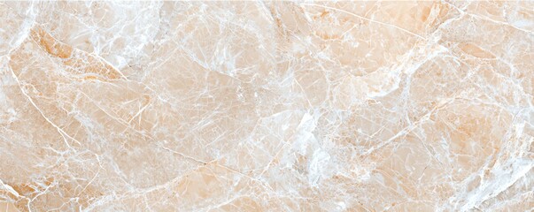 Fototapeta premium Elegant marble texture with beige and white veins, perfect for backgrounds, interior design, and architectural projects.