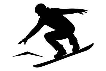 Snowboard Silhouette vector illustration