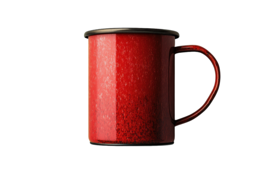 Durable Camping Mug Made from Stainless Steel for Long-Lasting Use Isolated on Transparent Background