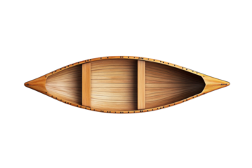 Compact Canoe with Foldable Design for Convenient Storage and Transport Isolated on Transparent Background