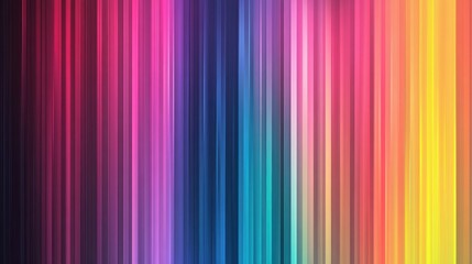 Fototapeta premium Gradient stripes in neon colors, creating a vibrant and futuristic abstract look