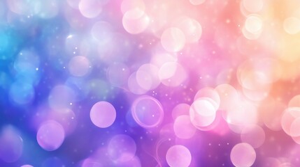 Obraz premium Soft focus bokeh lights in various colors, creating a dreamy and abstract background