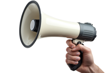 megaphone clipping path included