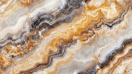 Fototapeta premium Luxury Marble Texture background featuring Beautiful Golden Accents throughout it for various design ideas.