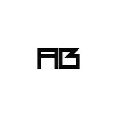 AB monogram logo design letter text name symbol monochrome logotype alphabet character simple logo
