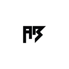 AB monogram logo design letter text name symbol monochrome logotype alphabet character simple logo