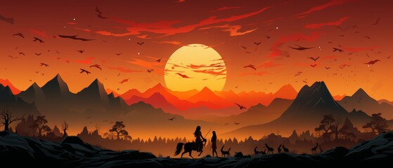 Makar Sankranti Festival Illustration in Vibrant Style