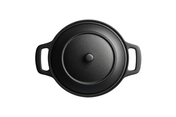 Modern Stainless Steel Dutch Oven with Heat-Resistant Handles for Safe and Stylish Cooking with Isolated on Transparent Background