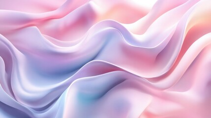 Obraz premium Soft, wavy textures in pastel shades, forming a gentle and dreamy abstract background