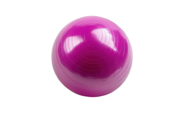 Anti-Burst Exercise Ball for Yoga and Pilates with Isolated on Transparent Background