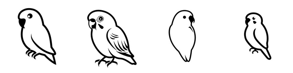 Obraz premium Stylized tree silhouette on a white isolated background.