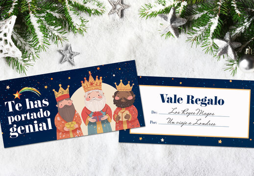 Reyes Magos Vale Regalo AI Generated