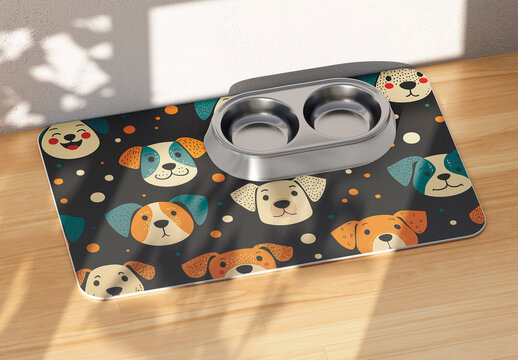 Dog Tablecloth Mockup