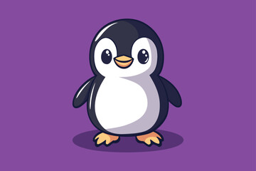 Penguin Vector Icon for Logos and Nature-Inspired Designs