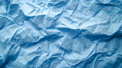 Sky blue paper with creases and folds for a simple, artistic background