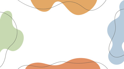 Fun abstract background in doodle style