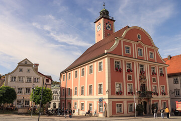 Marktplatz mit Rathaus in Eichstätt